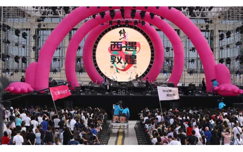 敦煌演唱会2米高舞台/上车舞台/雷亚架舞台搭建